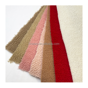 100% Polyester Sherpa Faux Fur Fabric for Fashion Accessories