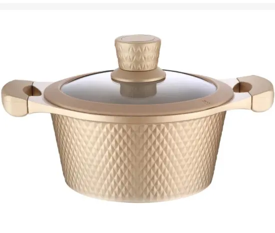 20cm Non-Stick Induction Bottom Small Diamond Ceramic Cookware Set