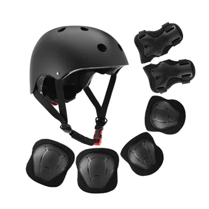 Kids Helmet Pad Set Elbow Knee Wrist Pads Sports Kids Protective Gear Set