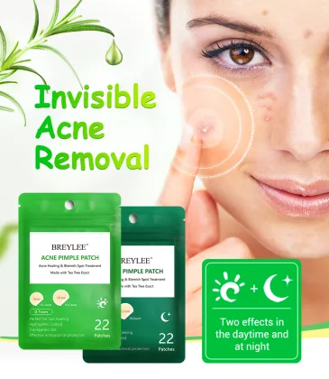 Breylee Private Label Tea Tree Acne Patches - Day and Night Acne Treatment