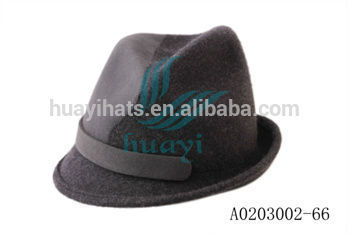 gray ladies wide brim fedora hat