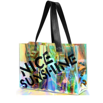 Iridescence Extra Large Waterproof Beach Tote Bag for Women