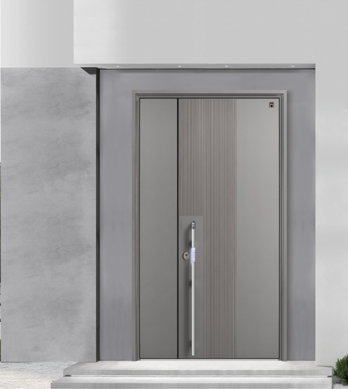 aluminium double door with sidelights