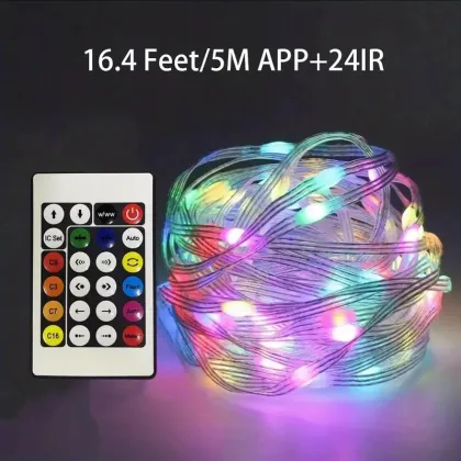 2023 New RGB Leather Line Magic Color String Lights
