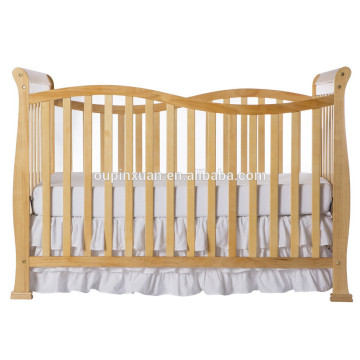 2015 original design toddler baby cot friendly solid bamboo portable baby crib