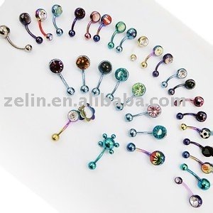 316l stainless steel barbell body piercing jewelry shinny titanium navel piercing jewelry