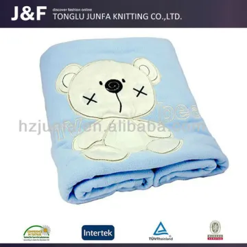 Children cotton knitted super soft royal jacquard blanket