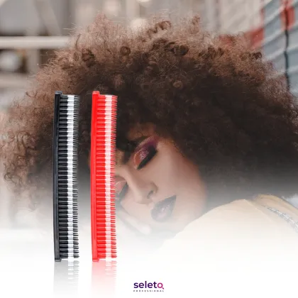 Hot Sale Professional Hair Salon Barber Tools - Afro Hair Extension Comb 3 Rows Teeth Teasing Comb