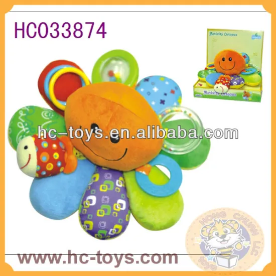 Colourful cartoon sunflower, baby plush toy,baby soft toy