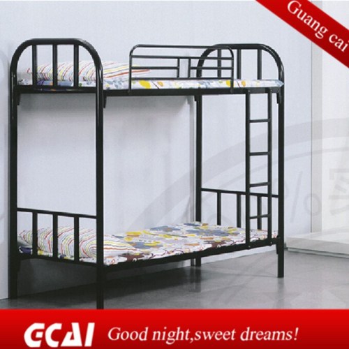 Iron round tube design safety kids bedroom furniture bunk bed