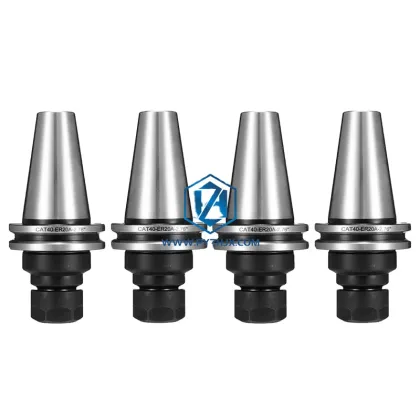 CAT40 CAT50 ER Collet Chuck CAT-ER Tool Holder" could be simplified to:

"ER Collet Chuck CAT-ER Tool Holder for CAT40 CAT50" 

However, if you want just one concise title, then:

"ER Collet Chuck CAT-ER Tool Holder" 

would be suitable.