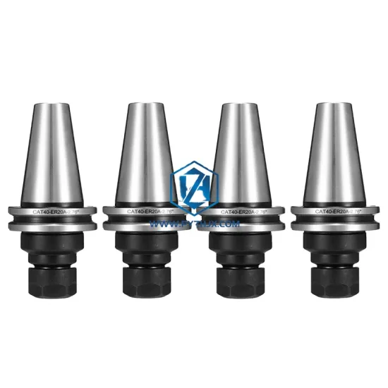 CAT40 CAT50 ER Collet Chuck CAT-ER Tool Holder" could be simplified to:

"ER Collet Chuck CAT-ER Tool Holder for CAT40 CAT50" 

However, if you want just one concise title, then:

"ER Collet Chuck CAT-ER Tool Holder" 

would be suitable.