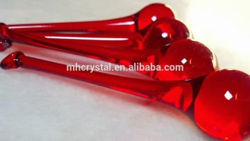 Red Chandelier Glass Rain drop MH-12708