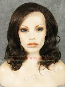 Brown Elegant Curly Synthetic Lace Front Wig