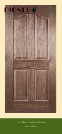 Natural Black Walnut Faced Moulded Door Skin MDF/HDF