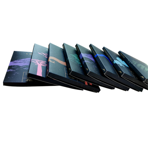 Luxury black color chocolate packaging folding card box