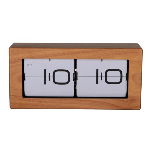 Horloge de rabat à bac en bois unique
