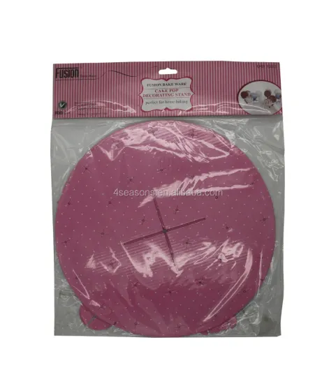 1 Tier Happy Birthday Cake Decoration Kit: Mousse Base, Spacer, Cake Stand & Pop Decoration Stand