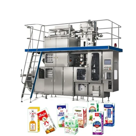 Aseptic Brick Carton Filling Machine for Automatic Mango Pear Orange Pineapple Juice Processing Line