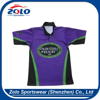 OEM orders acceptable bulk custom frame all blacks rugby jersey