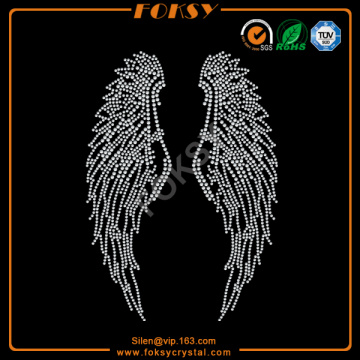 Hot fix Angle Wings rhinestone transfer