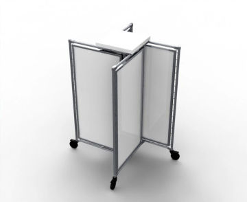 Metal Shop Display Stands Four Sides Oem For Clothing Stores
