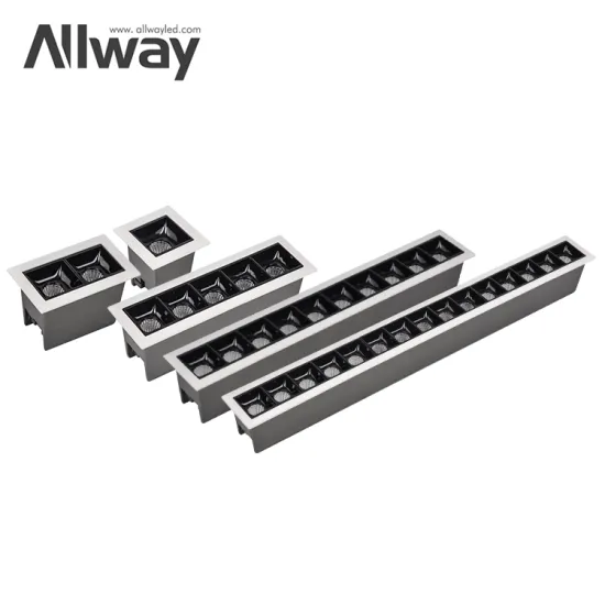 ALLWAY Mini Slim Recessed Down Light: Factory Price LED Ceiling Recessed Rectangular Downlight