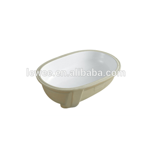 porcelain ceramics oval shape under counter basin