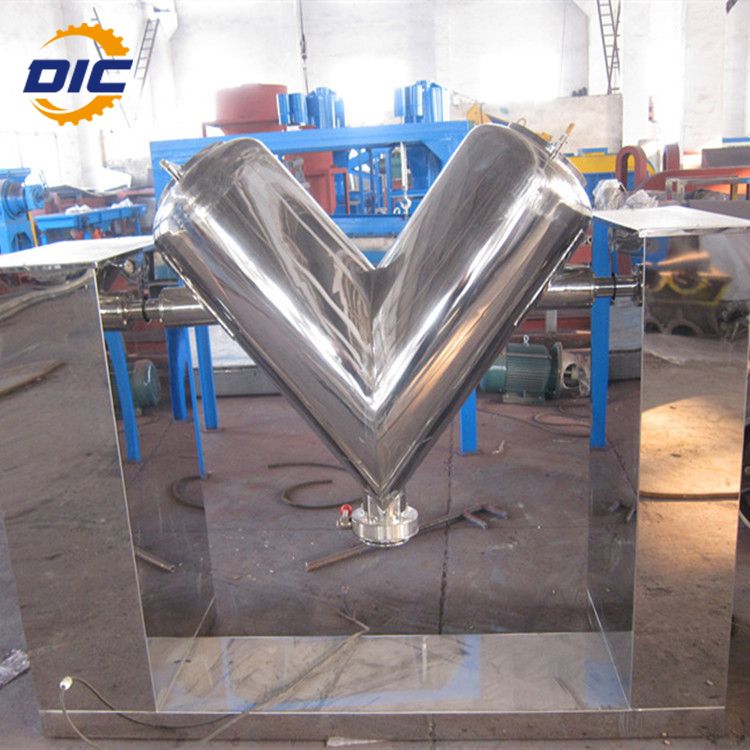 blending chemical industrial v shape dry powder mixer