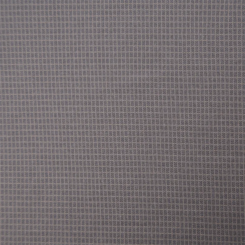 การออกแบบใหม่ Checker ด้านหลังแปรงผ้าโพลีเอสเตอร์ Interlock 100%