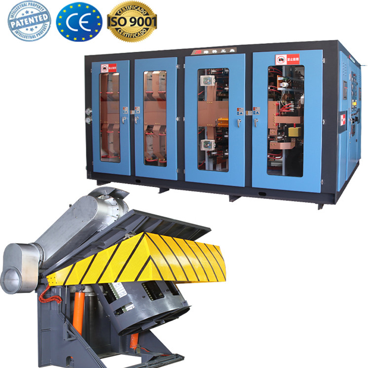 copper induction scrap iron melting furnace