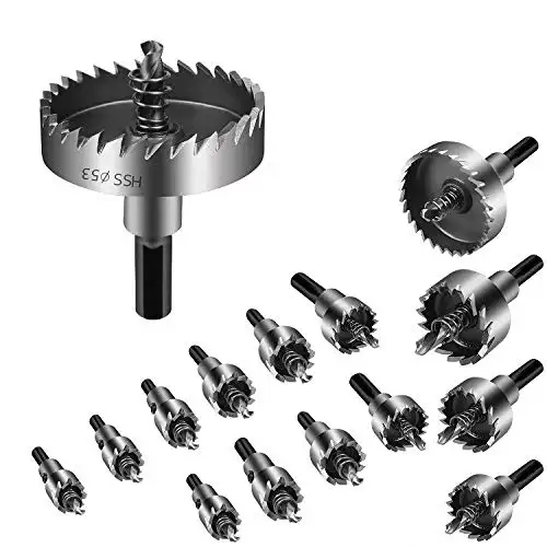 12-100mm HSS HSS Cutting Drill Bits Hole Saw untuk logam