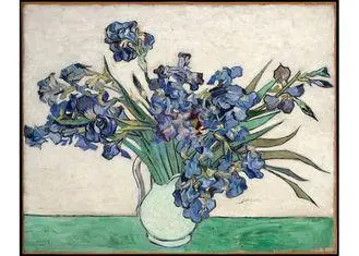 Beautiful Handmade Still life flower oil painting abstract
