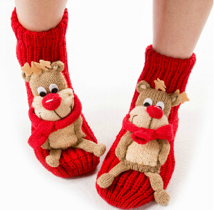 Wholesale High Quality Custom 3D Funny Christmas Socks