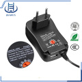 30W Adjustable Voltage Wall Adapter With USB