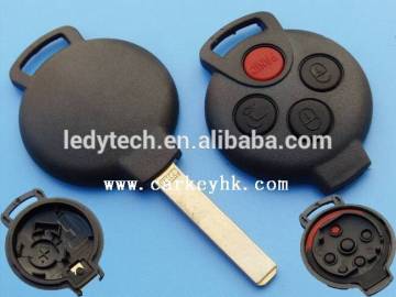 Auto Smart 3+1 buttons remote key blank no logo key shell cover