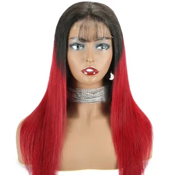 4x4 Lace Closure Human Hair Wigs Women HD Lace Pre Plucked 100% Virgin Wig Ombre 1b Burgundy 99j Human Hair Lace Wigs Straight