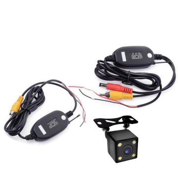 Camera inversa HD wireless universale con visione notturna a 4 LED per assistenza per il parcheggio