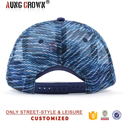 no minimum 6 panel embroidery own trucker mesh cap