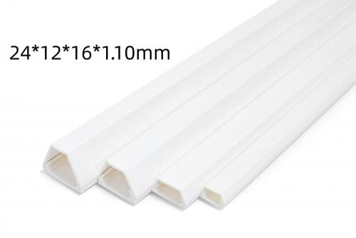 24*12*16*1.10mm Trapezoid PVC Kabel Trunking