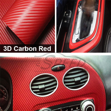 Carbon Fiber Red Twill Weave Fabric