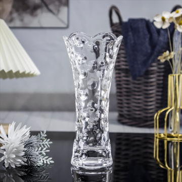 8 Inch Home Decor Wave Point Tabletop Crystal Vase