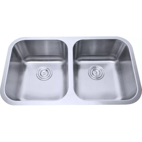 Sa ilalim ng Mount Double basin dalawang bowl sink