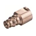 Precision CNC Grinding Machining fan Copper Gear Shaft