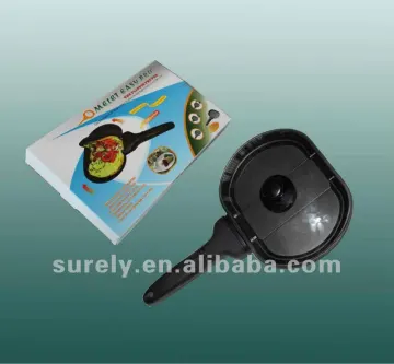 Aluminum die casting flipping omelet maker pan with glass cover