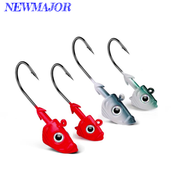 newmajor 21.5g/4.8cm &amp; 32.5g/7cm เดี่ยวและตะขอสองครั้ง jigging เหยื่อล่อด้วยตา