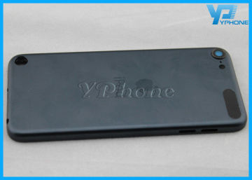 Black Ipod Touch Spare Parts For Ipod Touch 5 Back Cover With Apple Logo