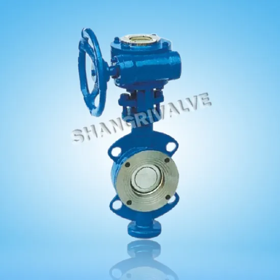 Worm Gear Wafer Hard Sealed Butterfly Valve (D373H)
