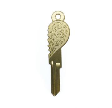 Art Key Custom Design Brass Blank Key