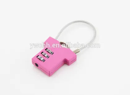 T shirt shaped combination lock cable lock